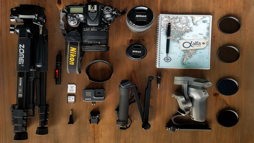 varieties of camera, drone , film equipments which professional can rent from kimbu rental